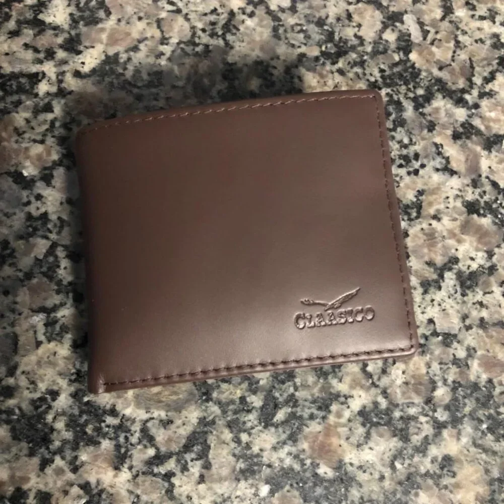 Men’s - Genuine Leather Slim Bifold RFID Wallet - Gift for Men Packed